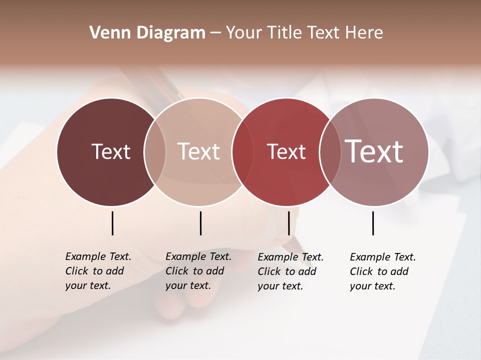 Writting On Empty Sheet Of Paper PowerPoint Template