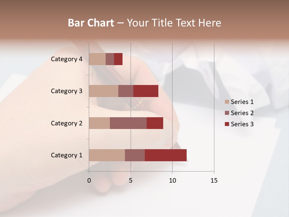 Writting On Empty Sheet Of Paper PowerPoint Template