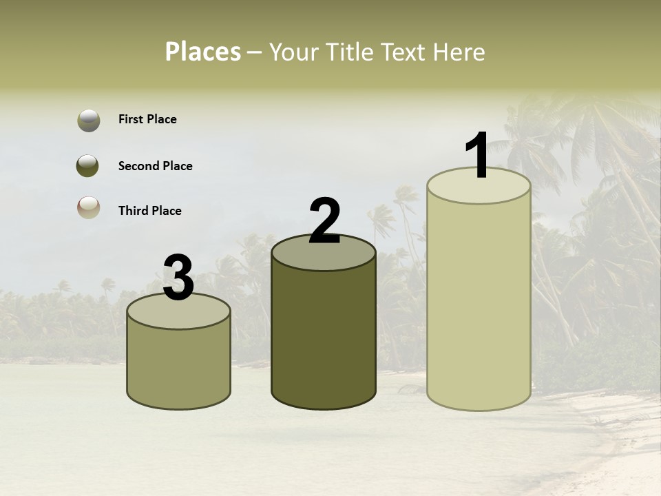 Tropical Island-Coral Lagoon PowerPoint Template