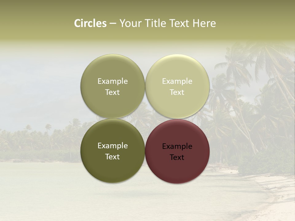 Tropical Island-Coral Lagoon PowerPoint Template