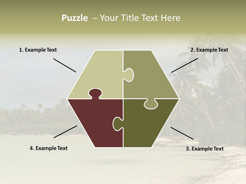 Tropical Island-Coral Lagoon PowerPoint Template