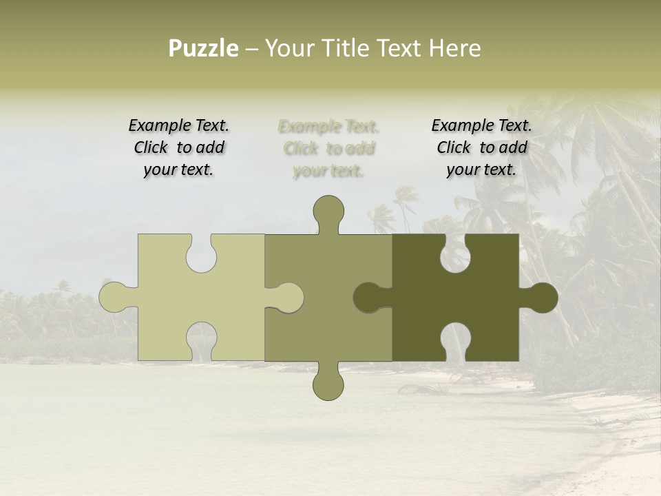 Tropical Island-Coral Lagoon PowerPoint Template