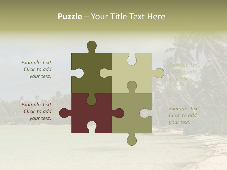 Tropical Island-Coral Lagoon PowerPoint Template