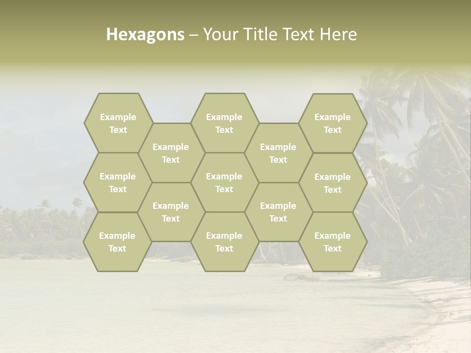 Tropical Island-Coral Lagoon PowerPoint Template