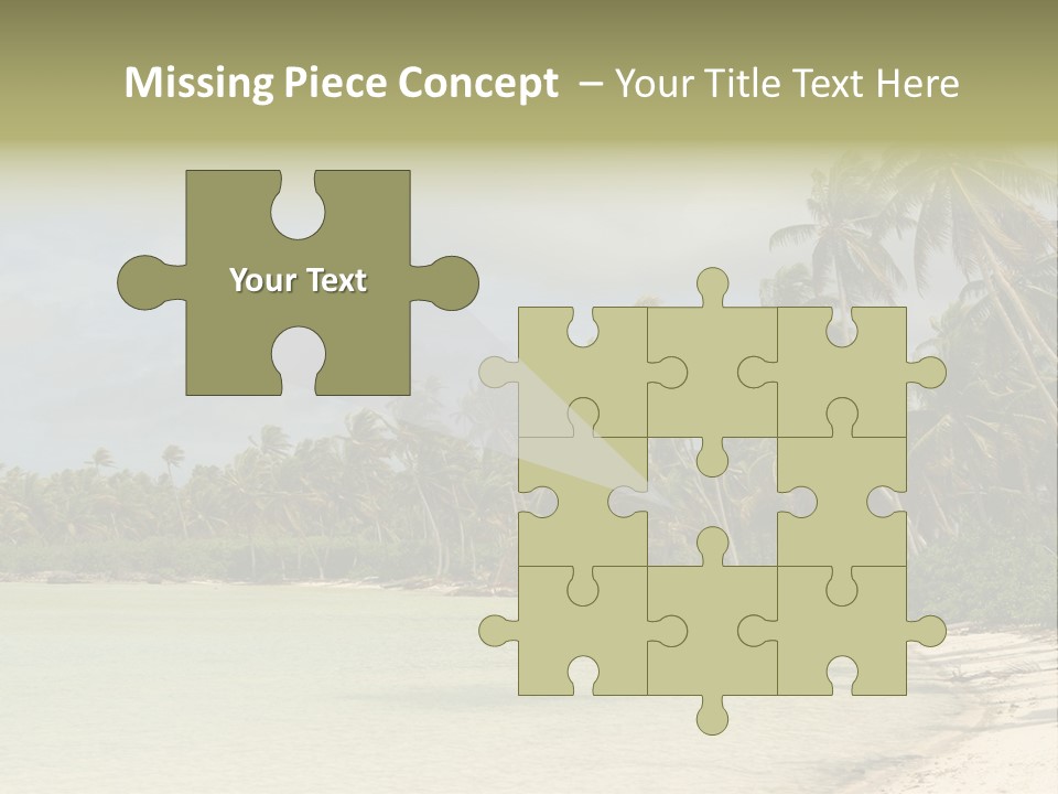 Tropical Island-Coral Lagoon PowerPoint Template