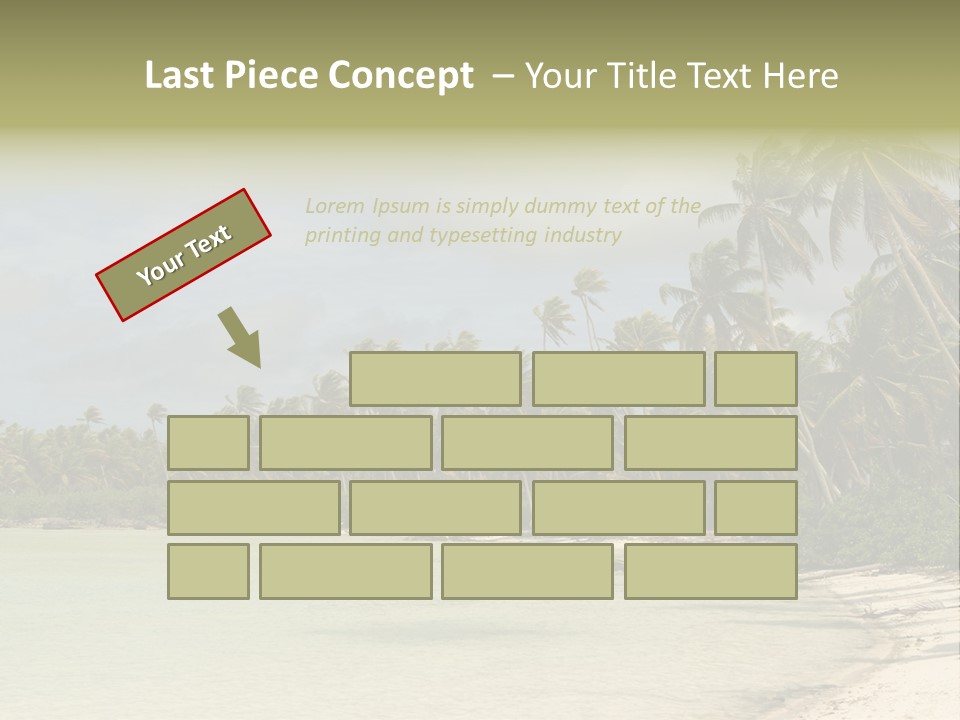 Tropical Island-Coral Lagoon PowerPoint Template