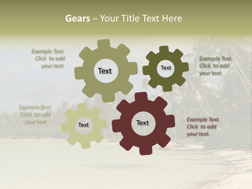 Tropical Island-Coral Lagoon PowerPoint Template