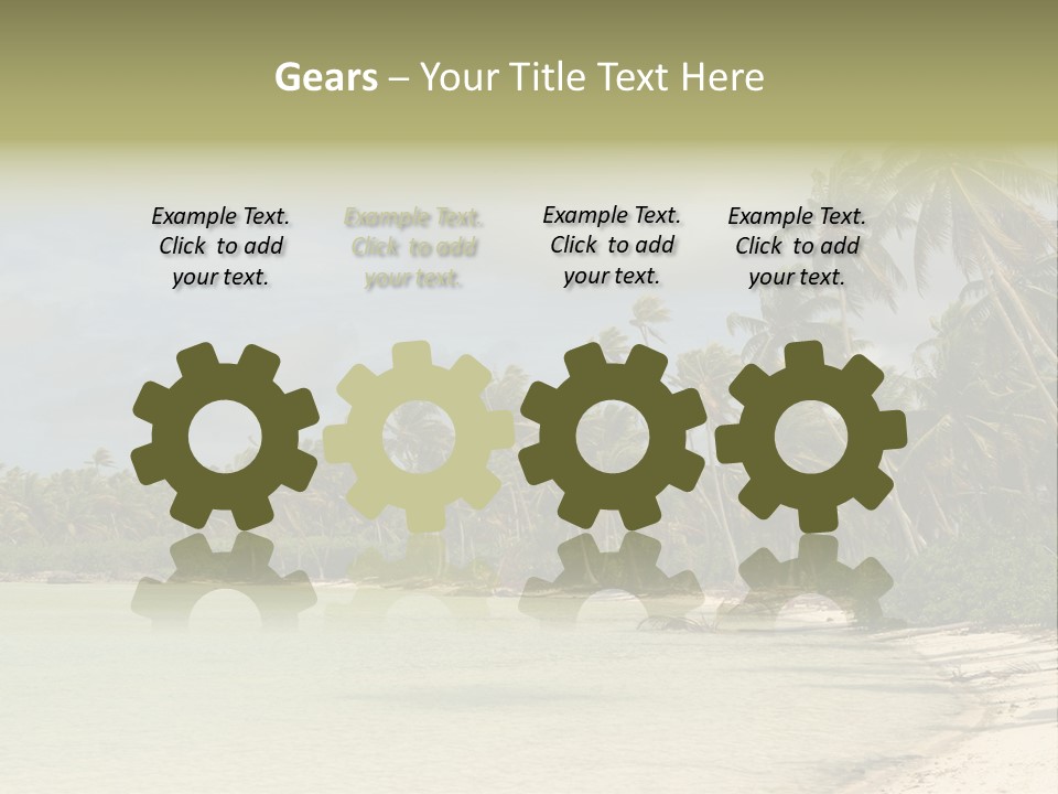 Tropical Island-Coral Lagoon PowerPoint Template