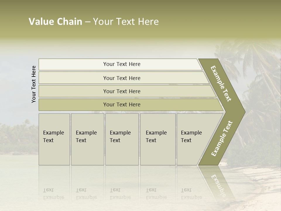 Tropical Island-Coral Lagoon PowerPoint Template
