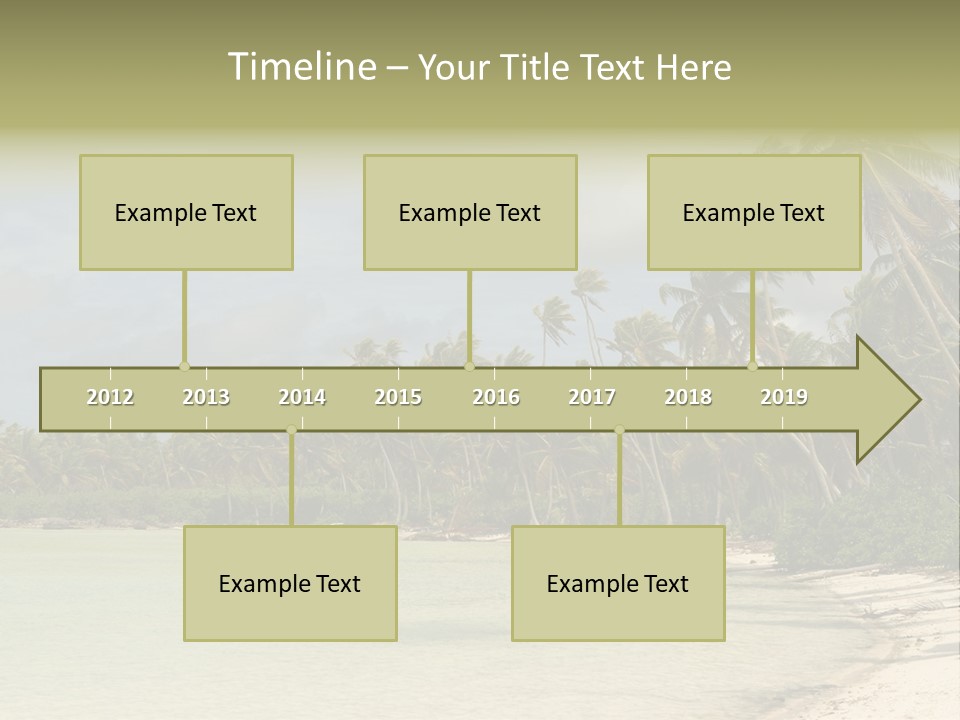 Tropical Island-Coral Lagoon PowerPoint Template