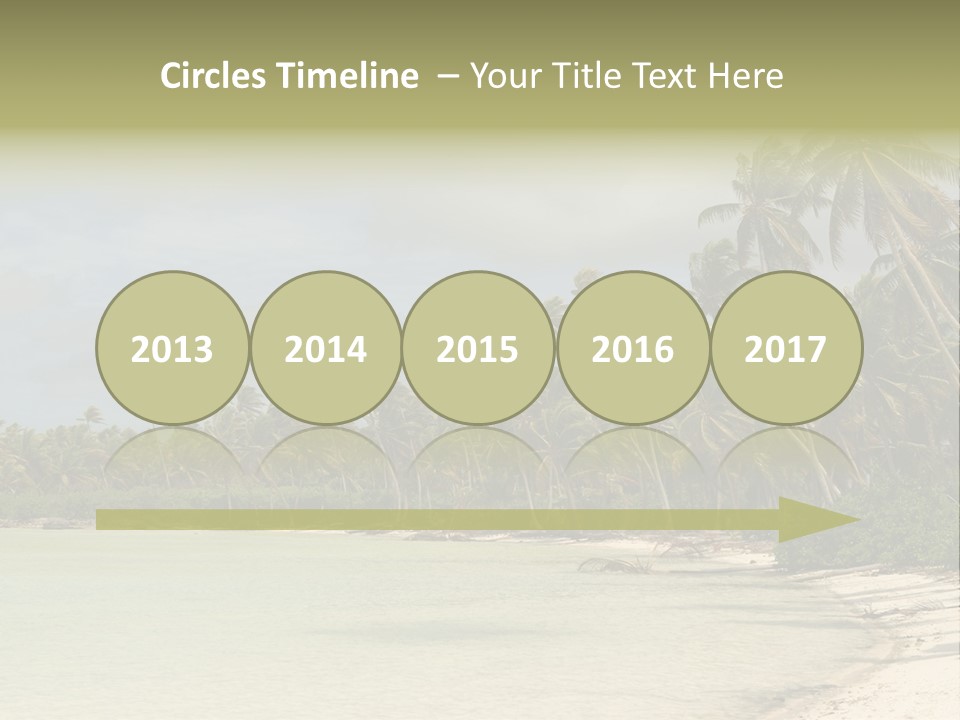 Tropical Island-Coral Lagoon PowerPoint Template