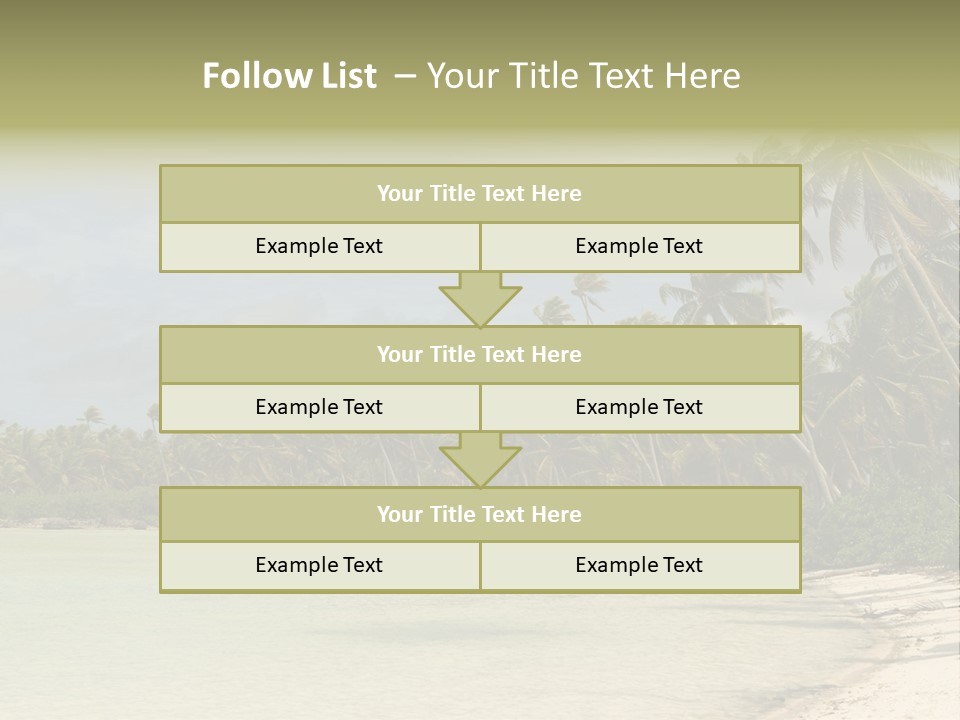 Tropical Island-Coral Lagoon PowerPoint Template