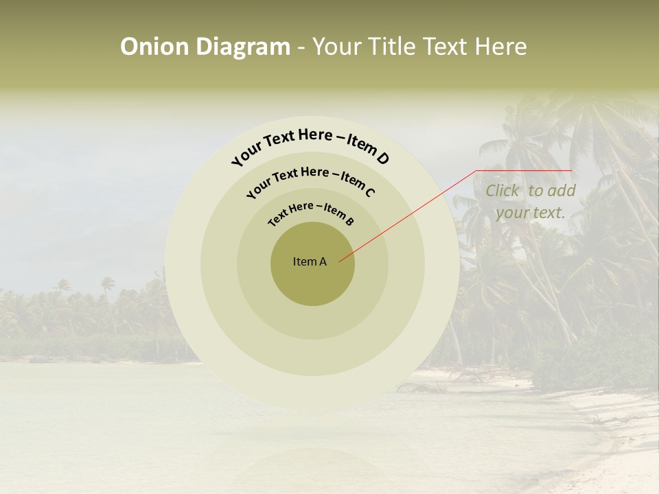 Tropical Island-Coral Lagoon PowerPoint Template