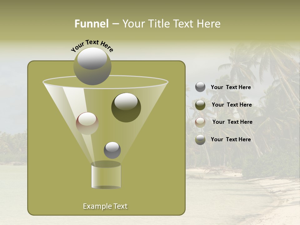Tropical Island-Coral Lagoon PowerPoint Template