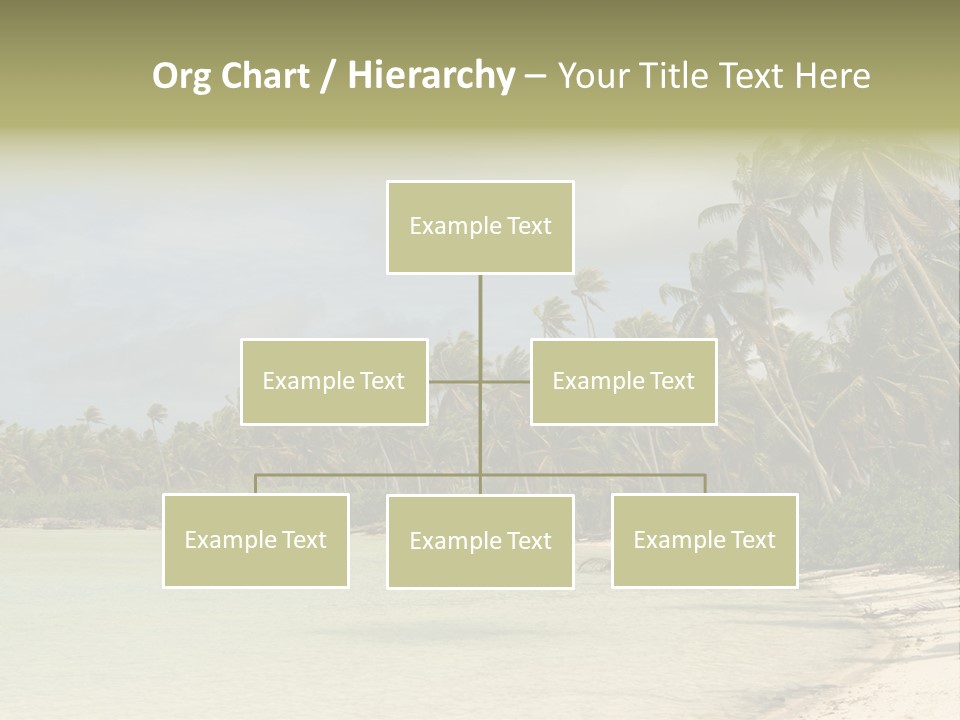 Tropical Island-Coral Lagoon PowerPoint Template