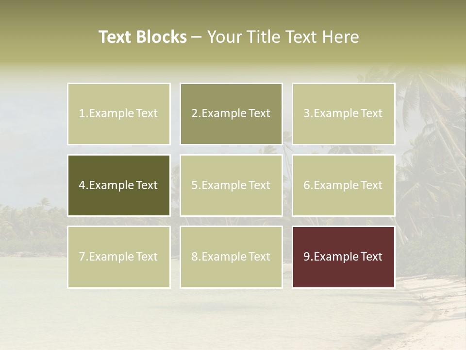 Tropical Island-Coral Lagoon PowerPoint Template