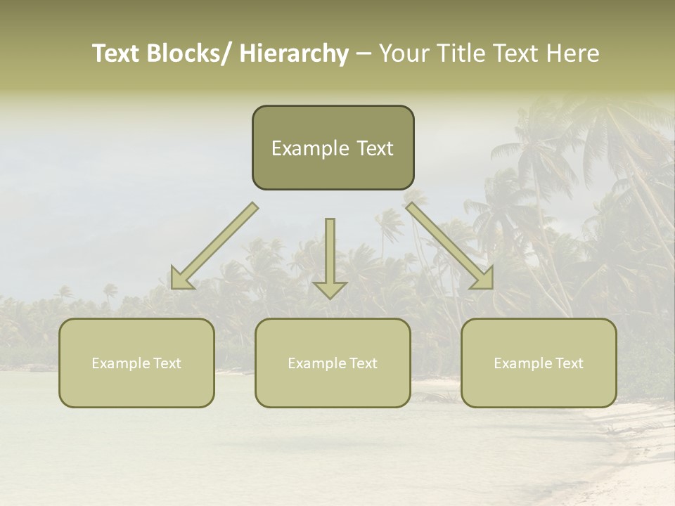 Tropical Island-Coral Lagoon PowerPoint Template
