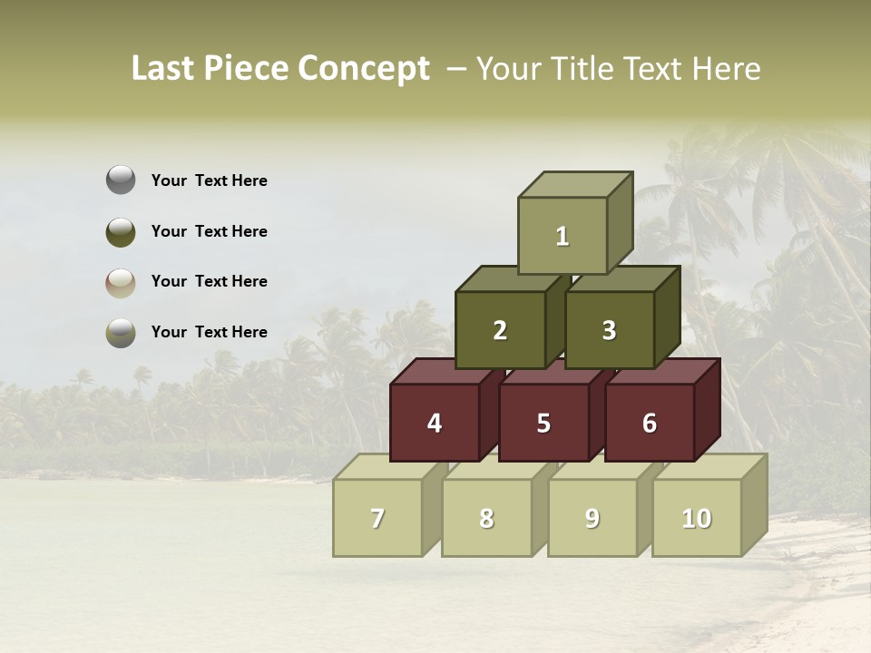 Tropical Island-Coral Lagoon PowerPoint Template