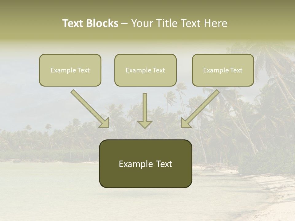 Tropical Island-Coral Lagoon PowerPoint Template