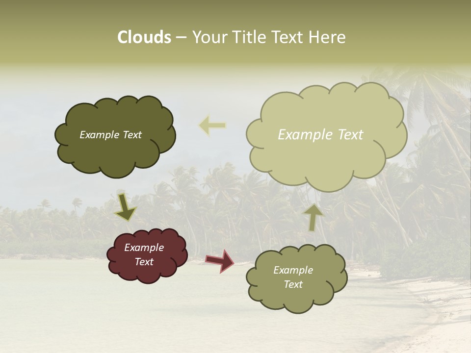 Tropical Island-Coral Lagoon PowerPoint Template