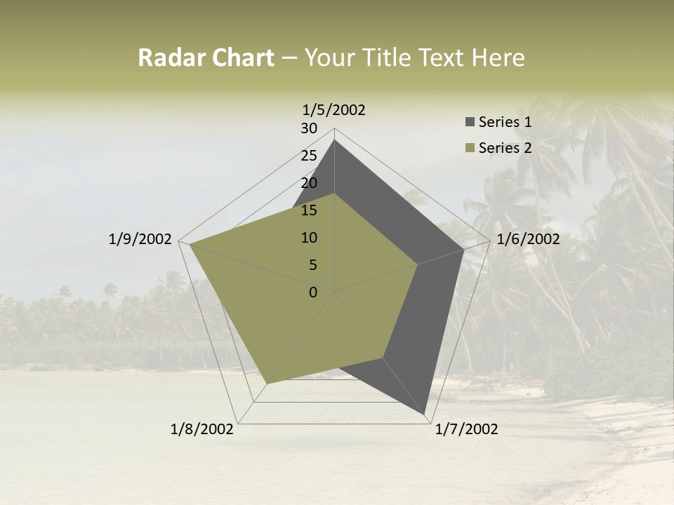 Tropical Island-Coral Lagoon PowerPoint Template