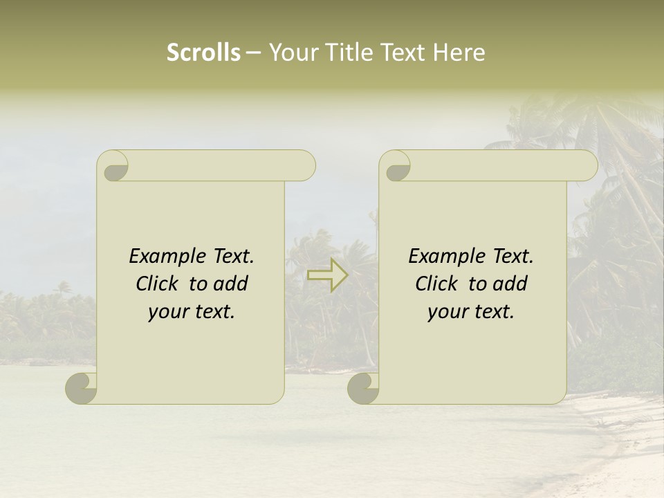 Tropical Island-Coral Lagoon PowerPoint Template