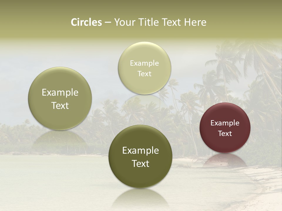 Tropical Island-Coral Lagoon PowerPoint Template