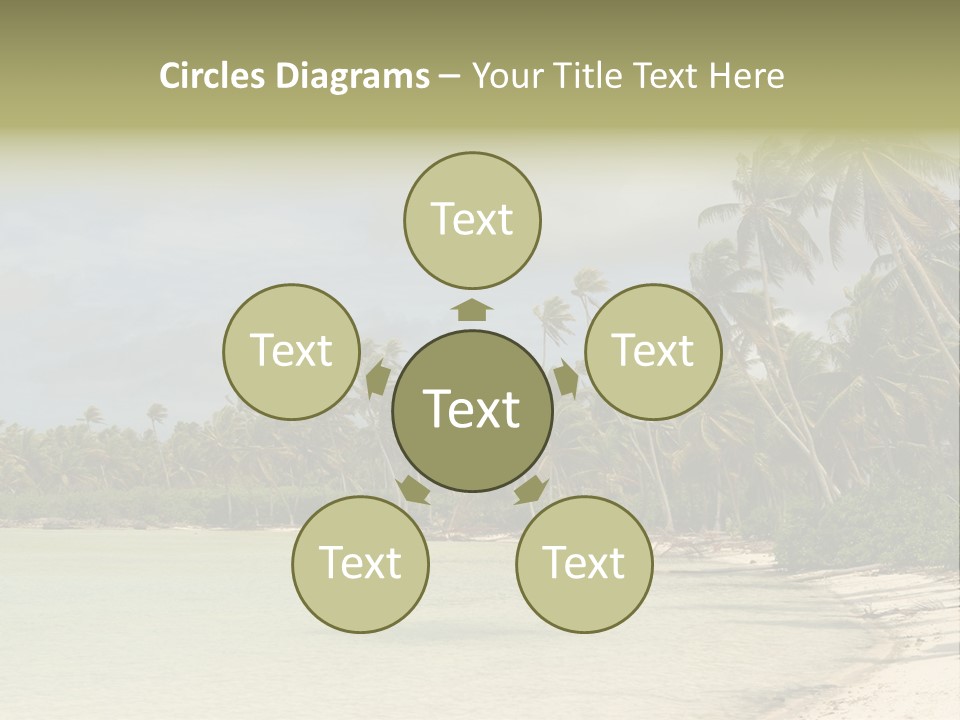 Tropical Island-Coral Lagoon PowerPoint Template