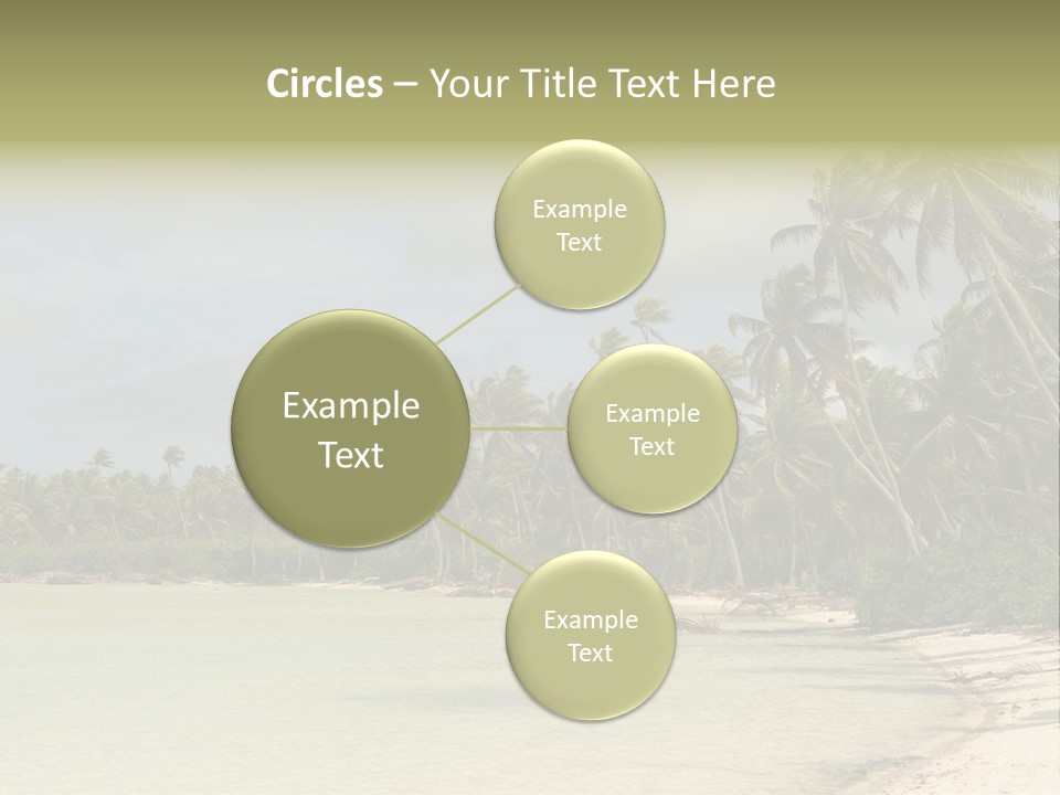 Tropical Island-Coral Lagoon PowerPoint Template