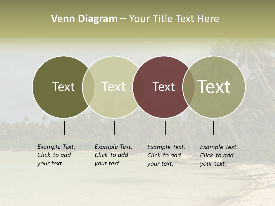 Tropical Island-Coral Lagoon PowerPoint Template