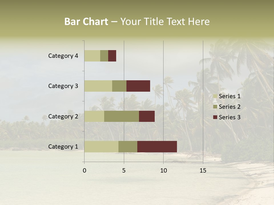 Tropical Island-Coral Lagoon PowerPoint Template