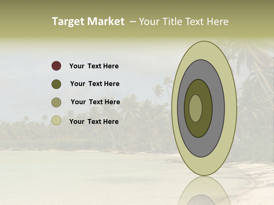 Tropical Island-Coral Lagoon PowerPoint Template