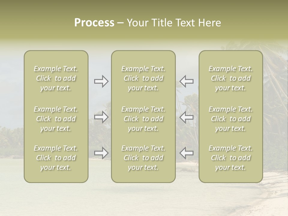 Tropical Island-Coral Lagoon PowerPoint Template