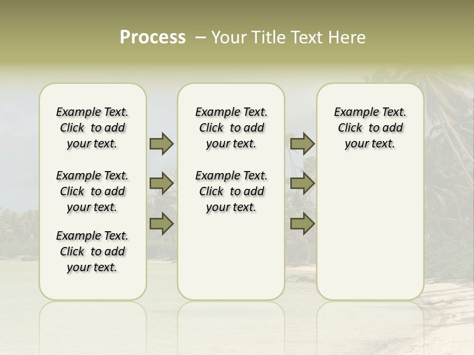 Tropical Island-Coral Lagoon PowerPoint Template