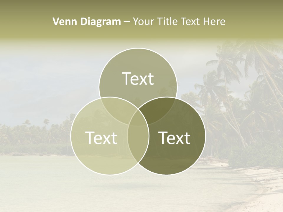 Tropical Island-Coral Lagoon PowerPoint Template