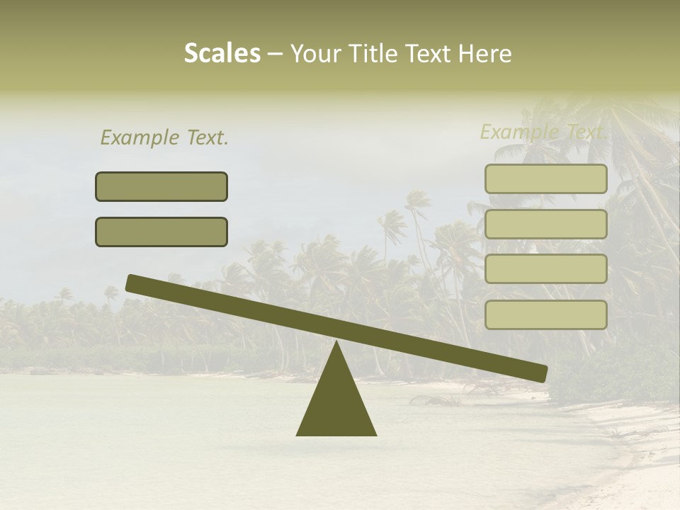 Tropical Island-Coral Lagoon PowerPoint Template