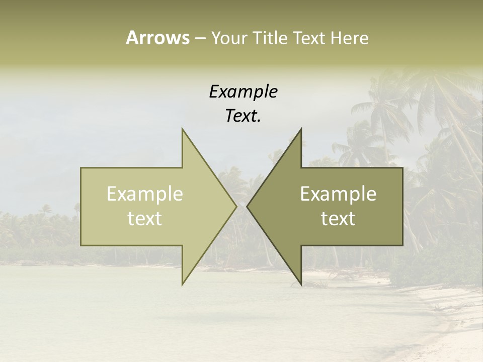 Tropical Island-Coral Lagoon PowerPoint Template