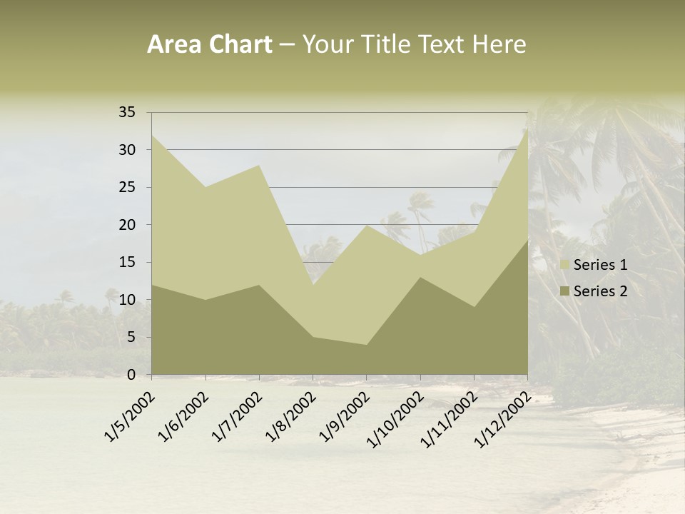 Tropical Island-Coral Lagoon PowerPoint Template