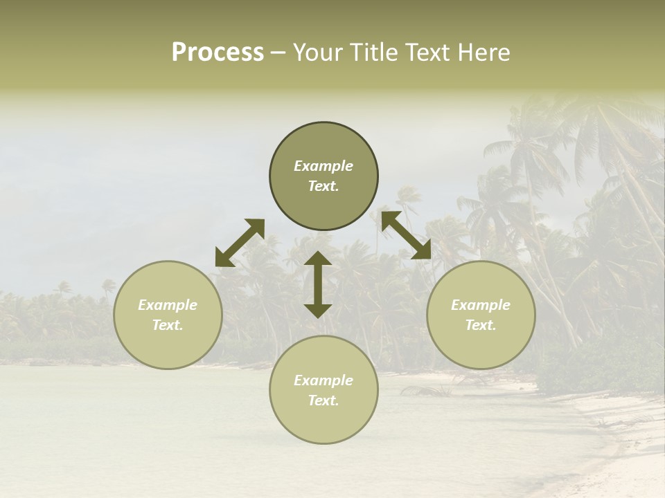 Tropical Island-Coral Lagoon PowerPoint Template