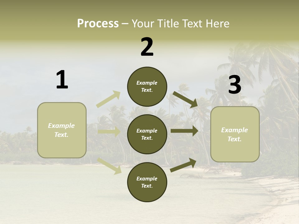 Tropical Island-Coral Lagoon PowerPoint Template
