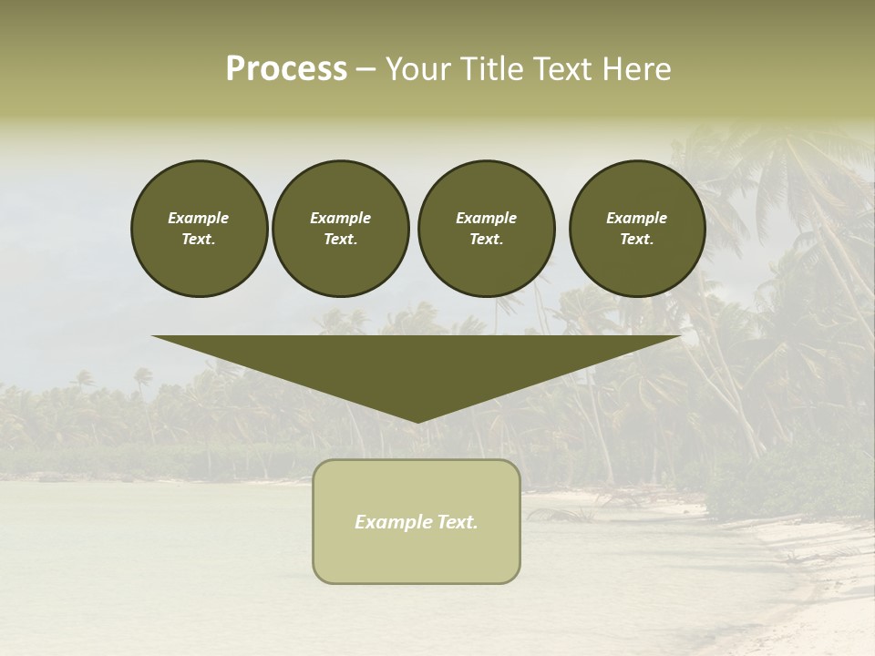 Tropical Island-Coral Lagoon PowerPoint Template