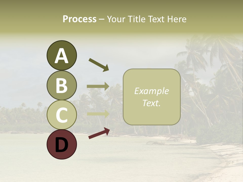 Tropical Island-Coral Lagoon PowerPoint Template