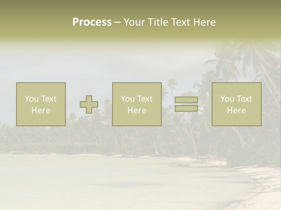 Tropical Island-Coral Lagoon PowerPoint Template