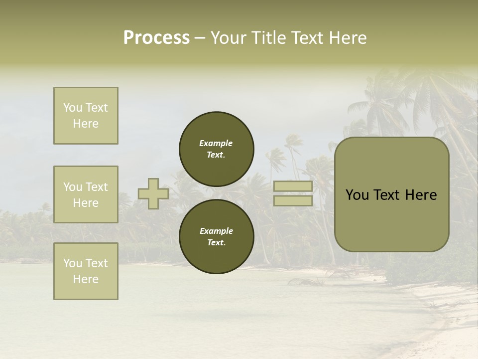 Tropical Island-Coral Lagoon PowerPoint Template