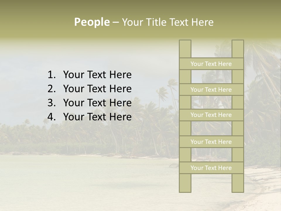 Tropical Island-Coral Lagoon PowerPoint Template