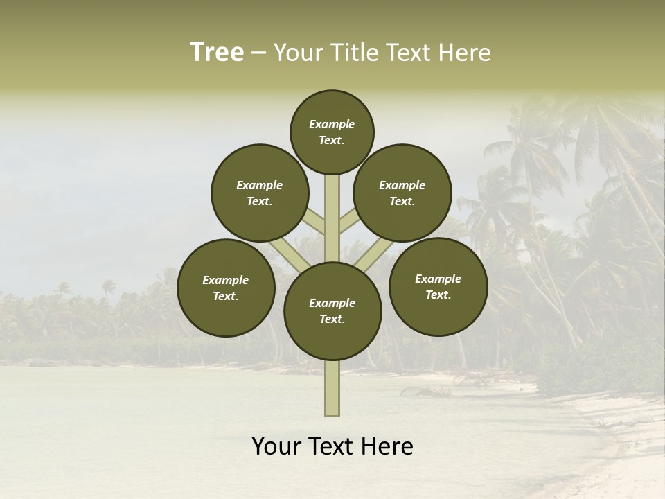 Tropical Island-Coral Lagoon PowerPoint Template