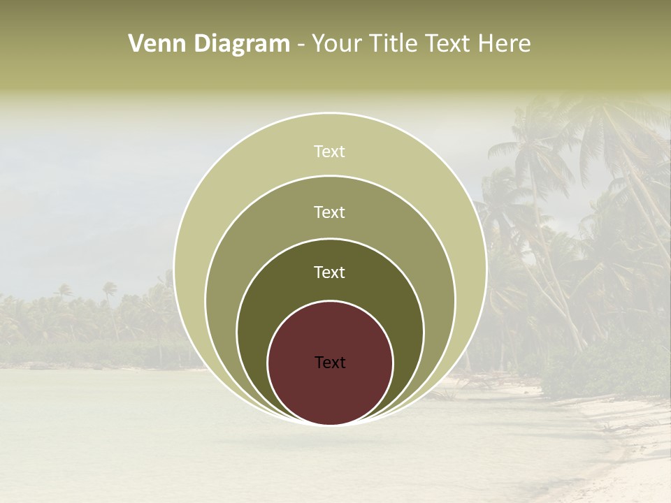 Tropical Island-Coral Lagoon PowerPoint Template