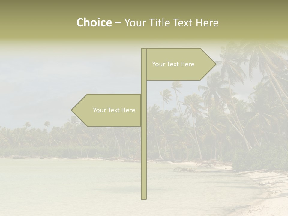 Tropical Island-Coral Lagoon PowerPoint Template