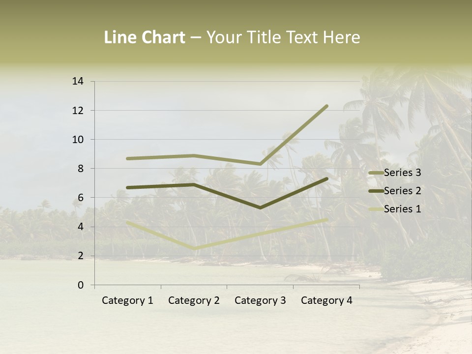 Tropical Island-Coral Lagoon PowerPoint Template