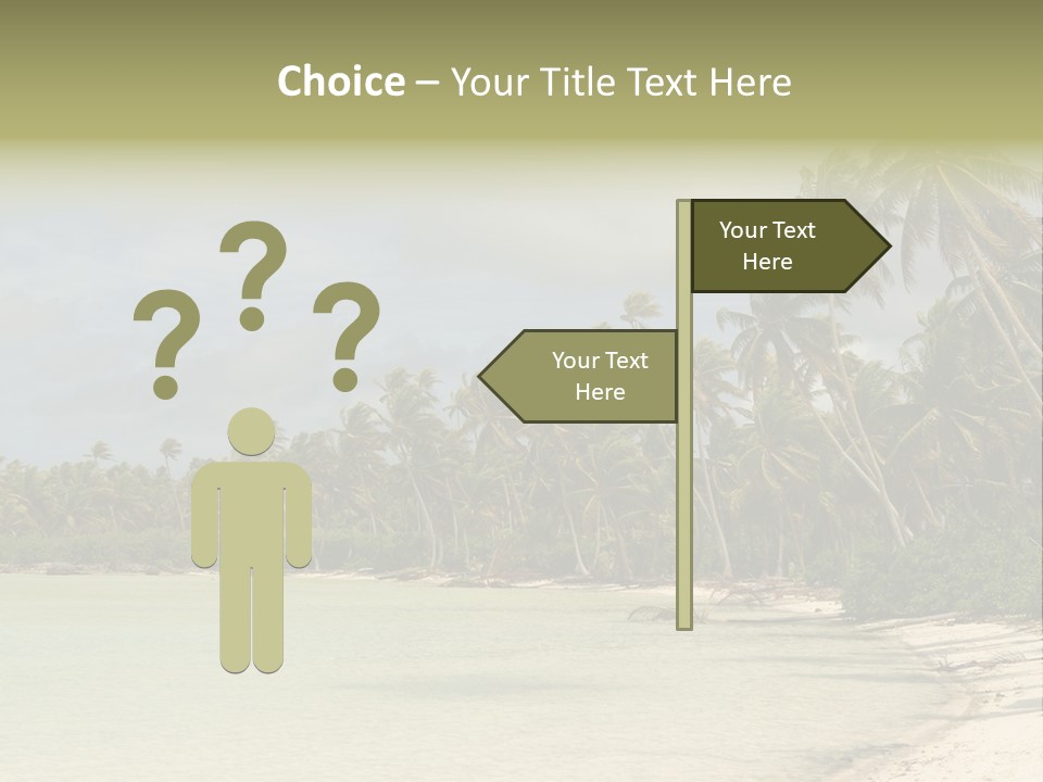 Tropical Island-Coral Lagoon PowerPoint Template